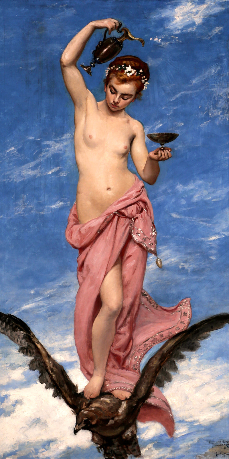 Carolus-Duran Print, Hebe (1874) — unframed