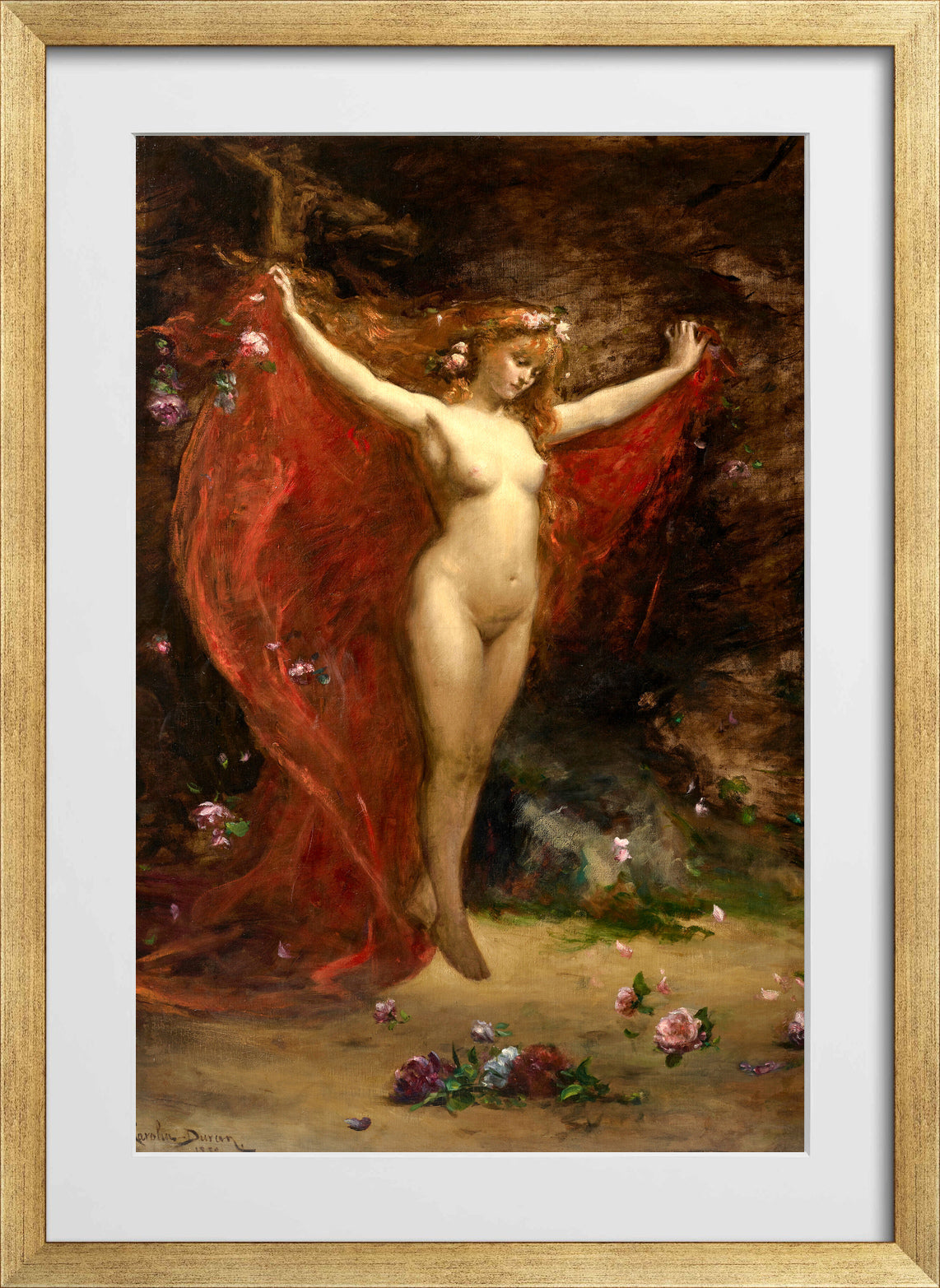 Carolus-Duran Print, La Vision (The Vision) (1883) — gold frame