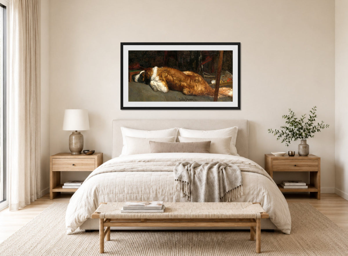 Carolus-Duran Print, Le Chien (The Dog) (1861) — bedroom