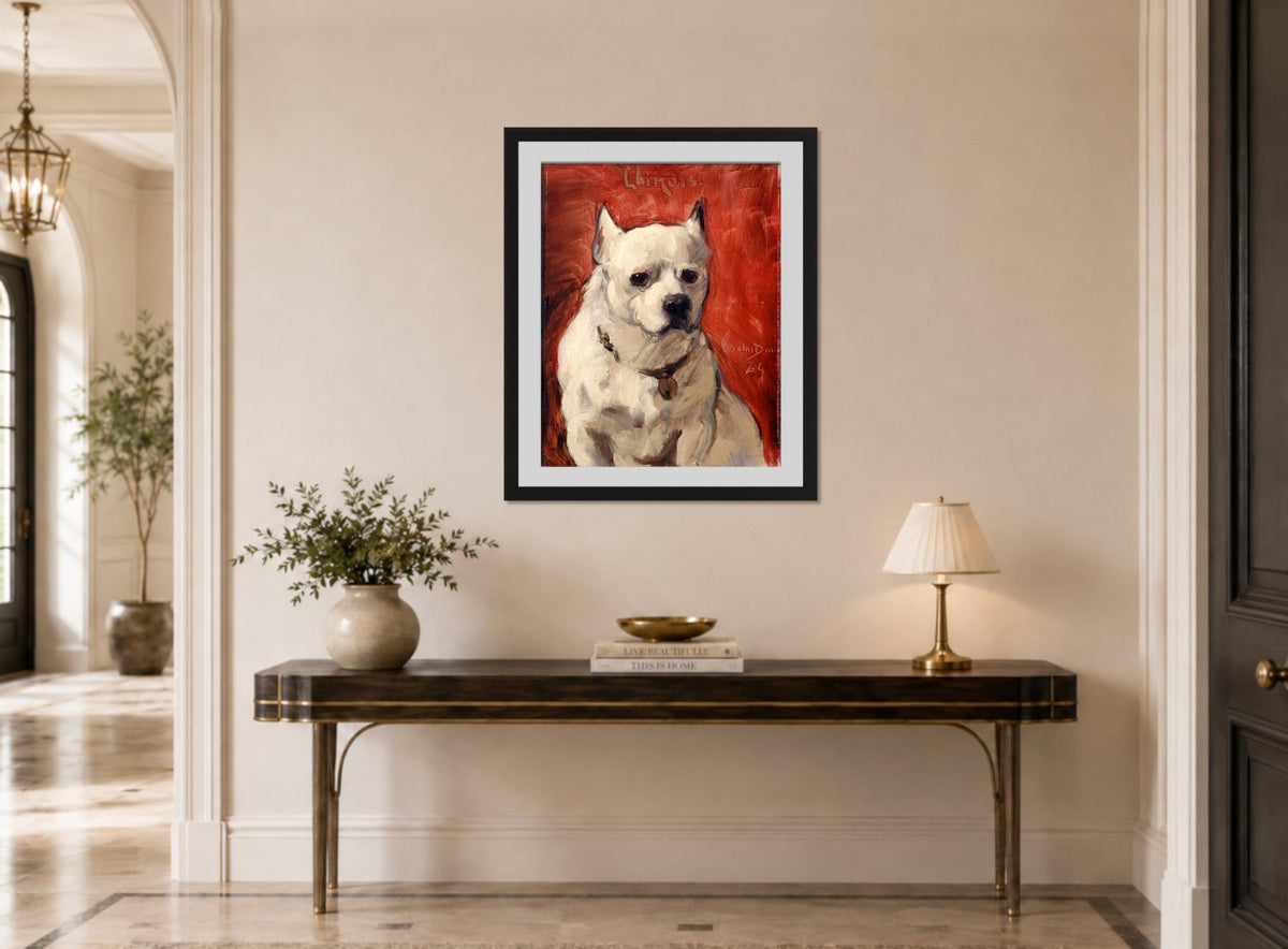 Carolus-Duran Print, Le Chien Chinois (The Chinese Dog) (1884) — hallway