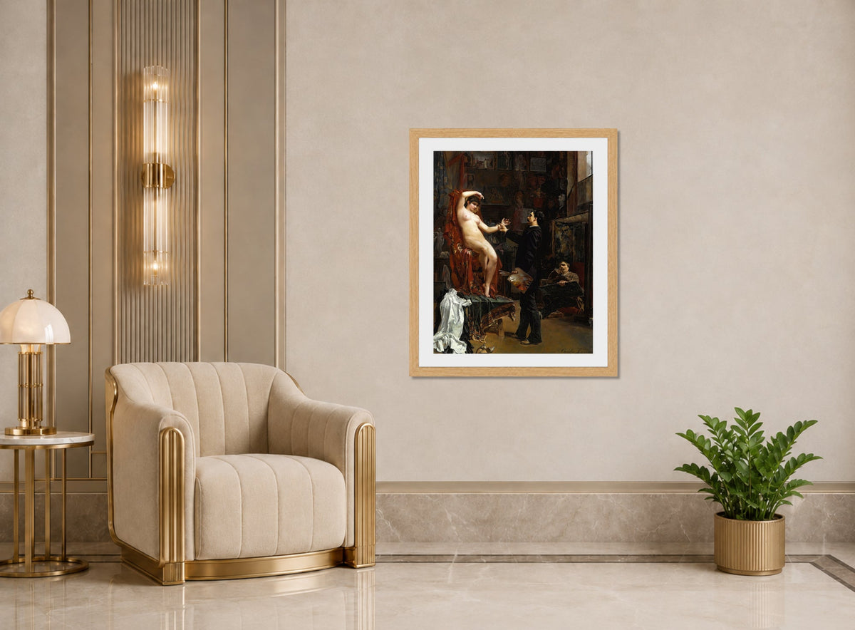 Carolus-Duran Print, Manette Salomon (1883) — art deco roomset