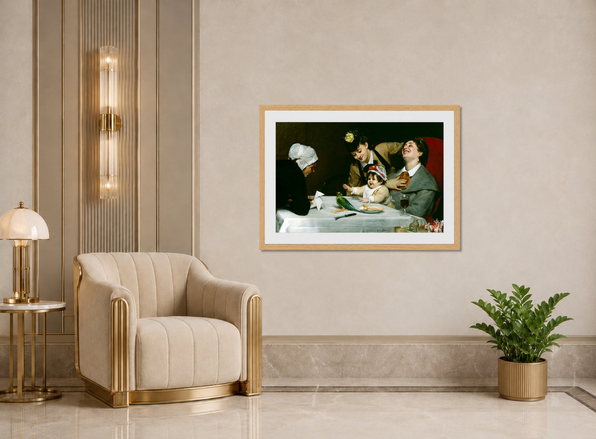 Carolus-Duran Print, Merrymakers (1870) — art deco roomset