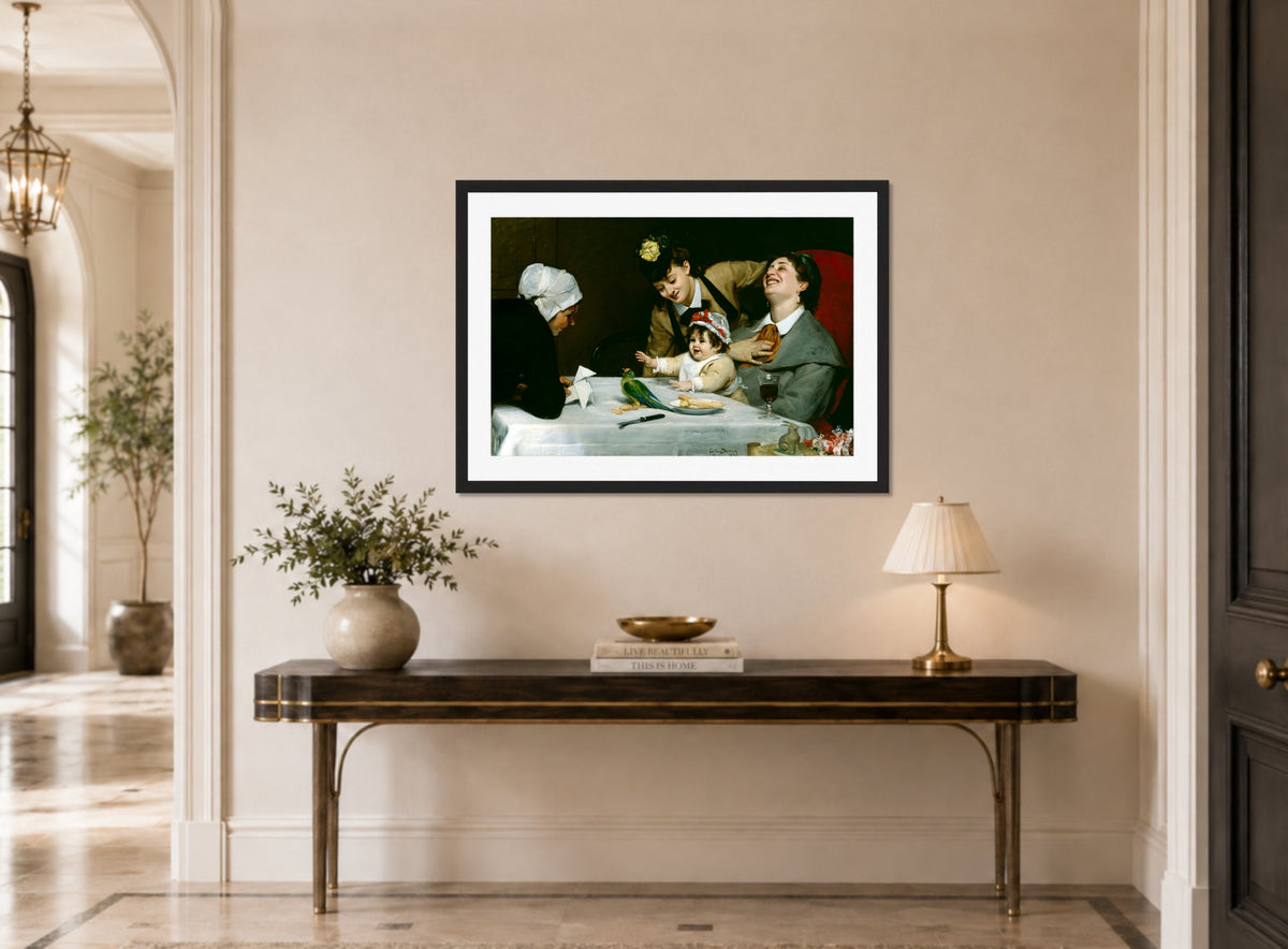 Carolus-Duran Print, Merrymakers (1870) — hallway