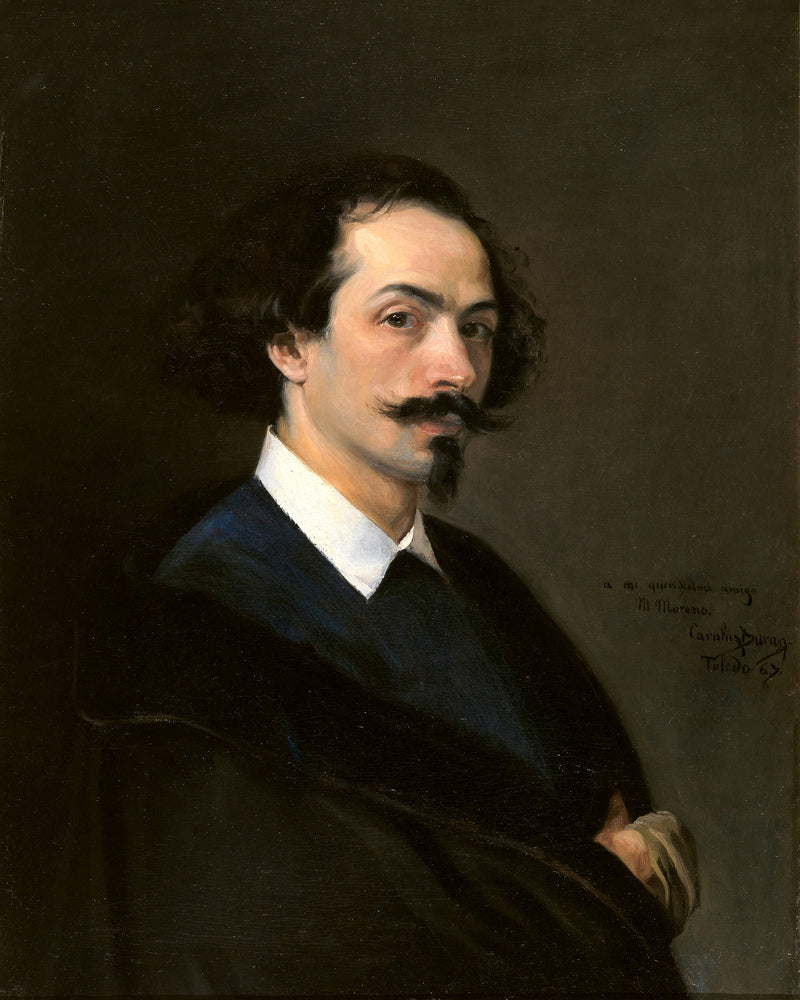 Carolus-Duran Print, Painter Matías Moreno (1867) — unframed