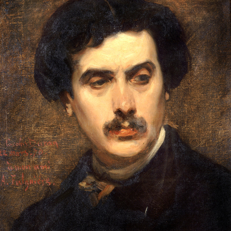 Carolus-Duran Print, Portrait of Alexandre Falguière (1870) — unframed