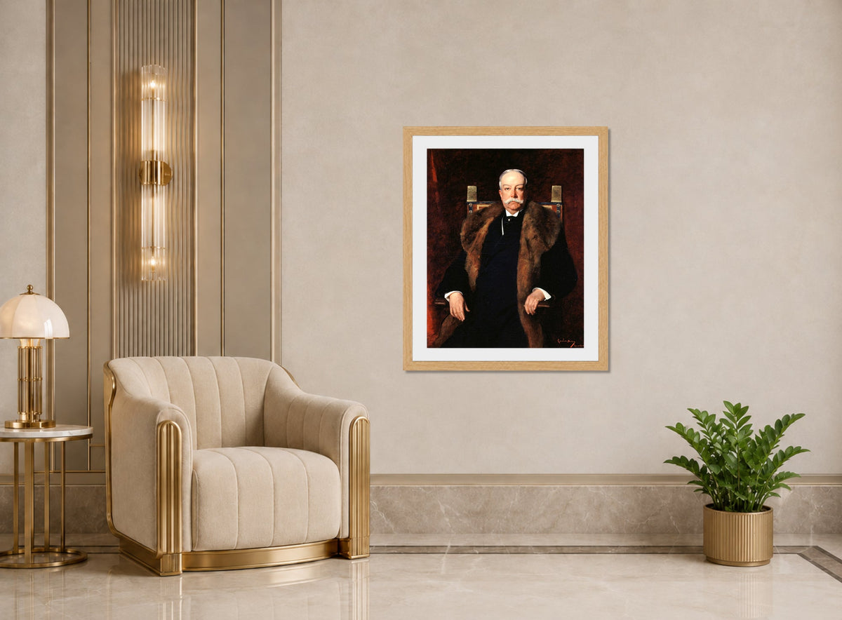 Carolus-Duran Print, Portrait of Augustus Gurnee (1910) — art deco roomset