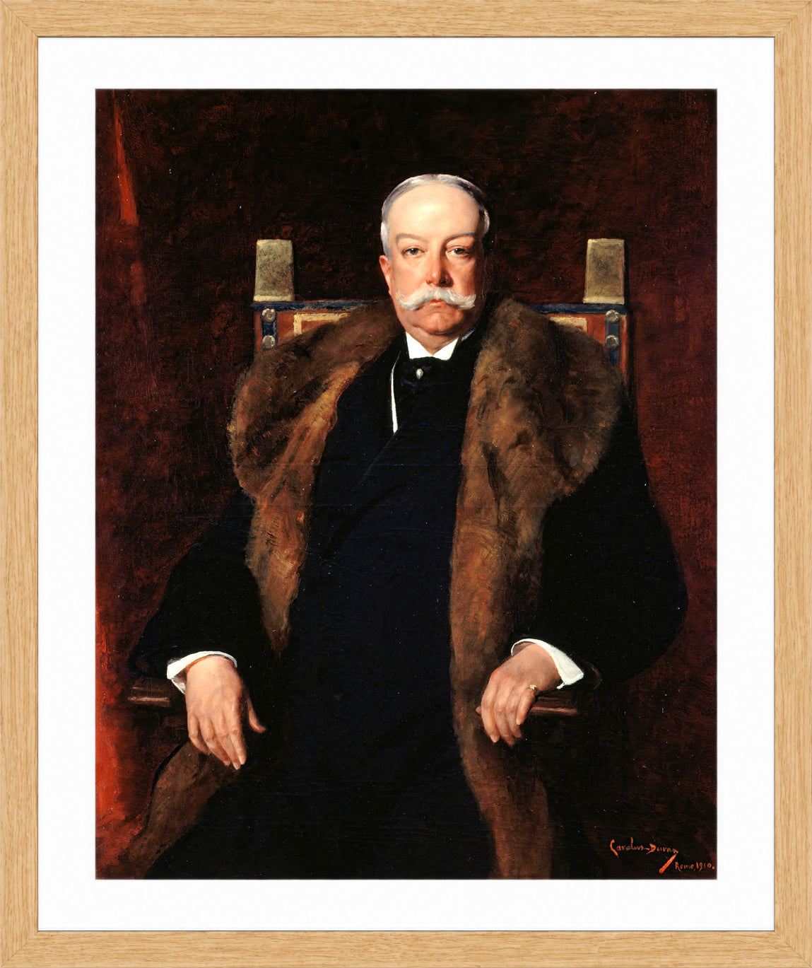 Carolus-Duran Print, Portrait of Augustus Gurnee (1910) — oak frame