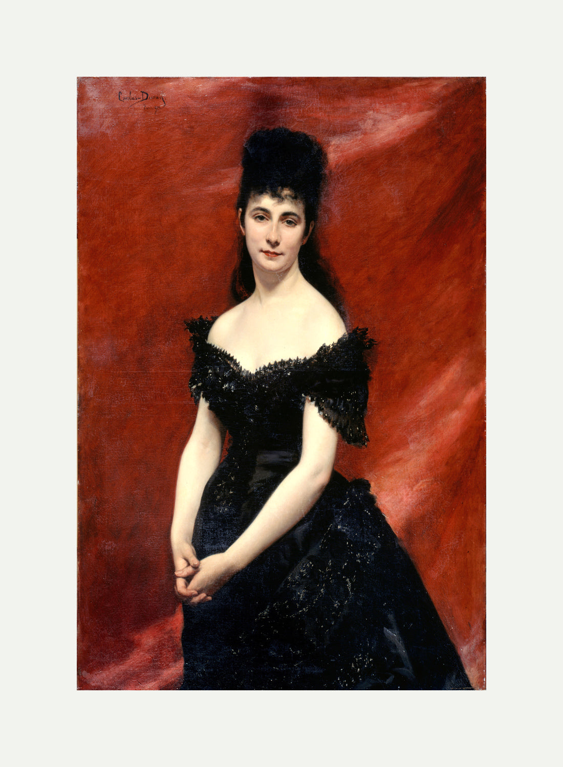 Carolus-Duran Print, Portrait of Léonie Dufresne (1875) — rolled canvas
