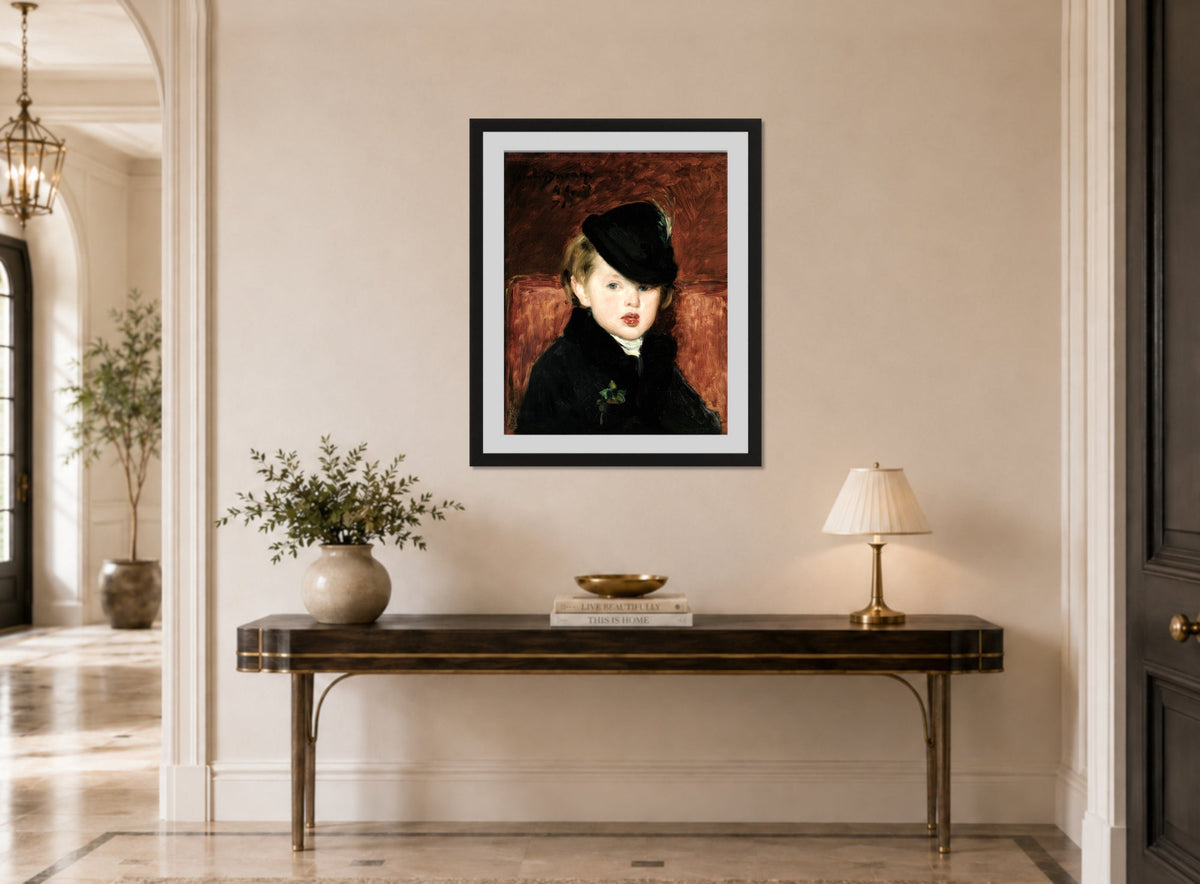 Carolus-Duran Print, Portrait of Louis Ghémar l’Aîné (1871) — hallway