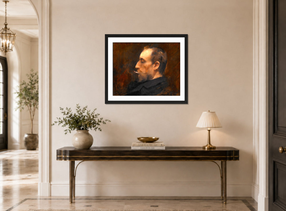 Carolus-Duran Print, Portrait of a Man (1871) — hallway
