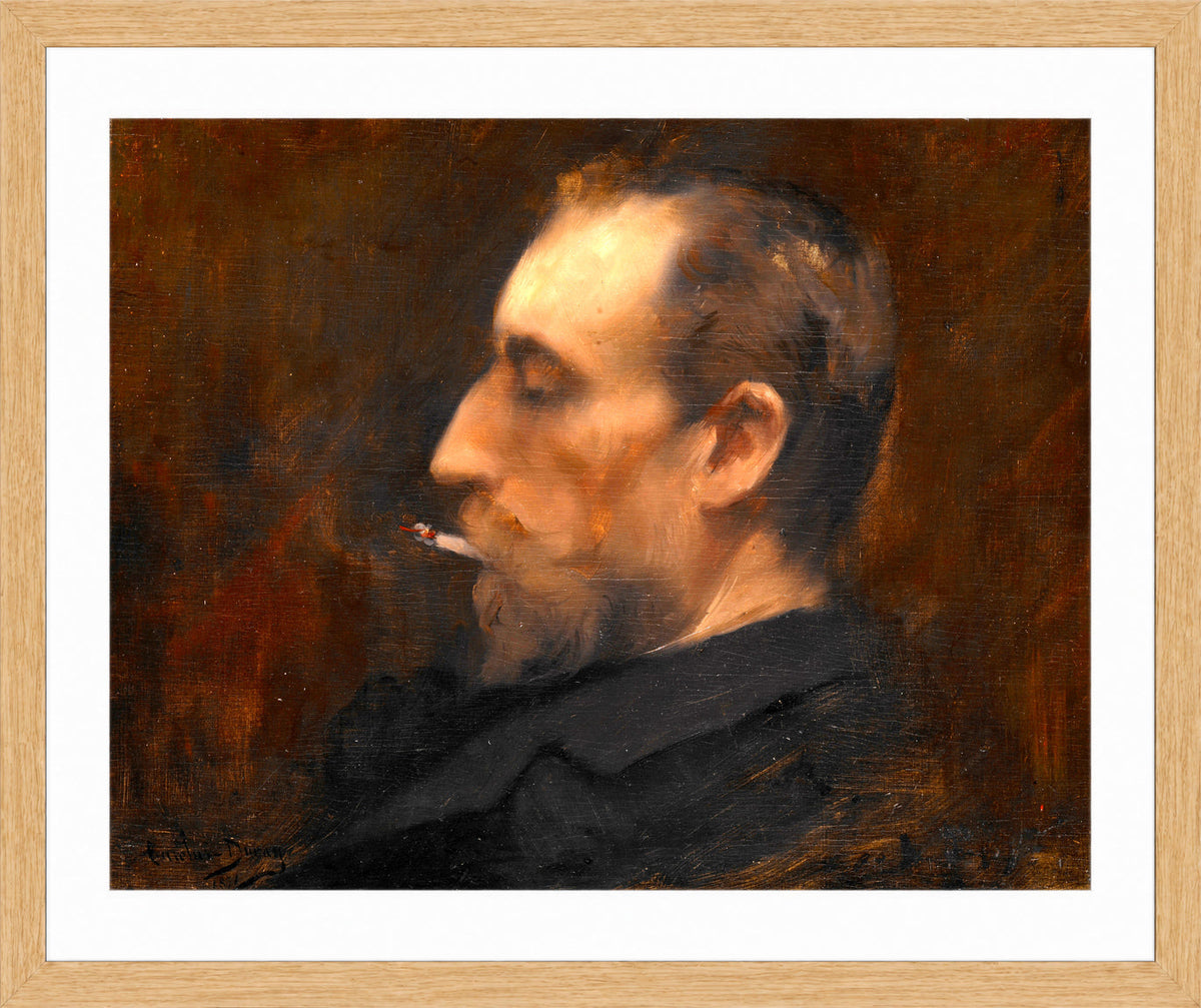 Carolus-Duran Print, Portrait of a Man (1871) — oak frame