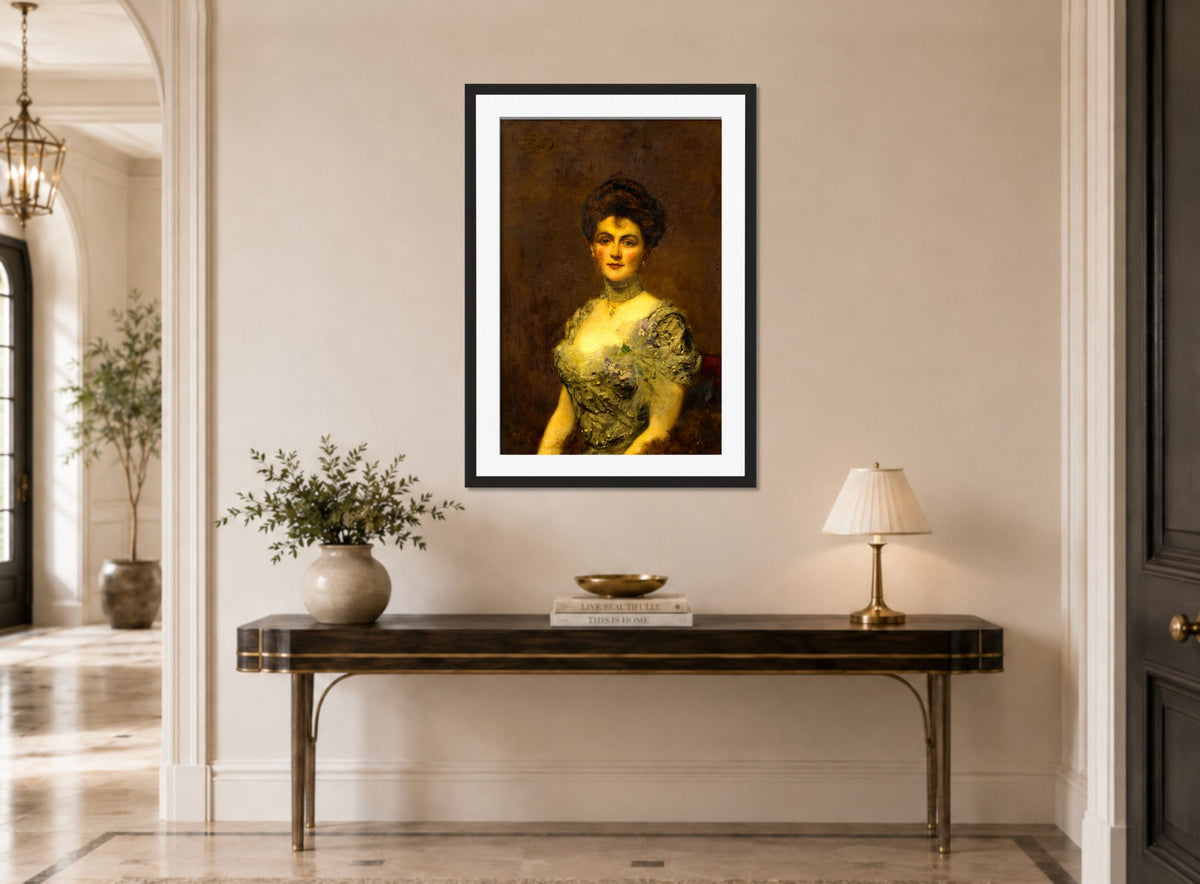 Carolus-Duran Print, Portrait of a Woman (1900) — hallway