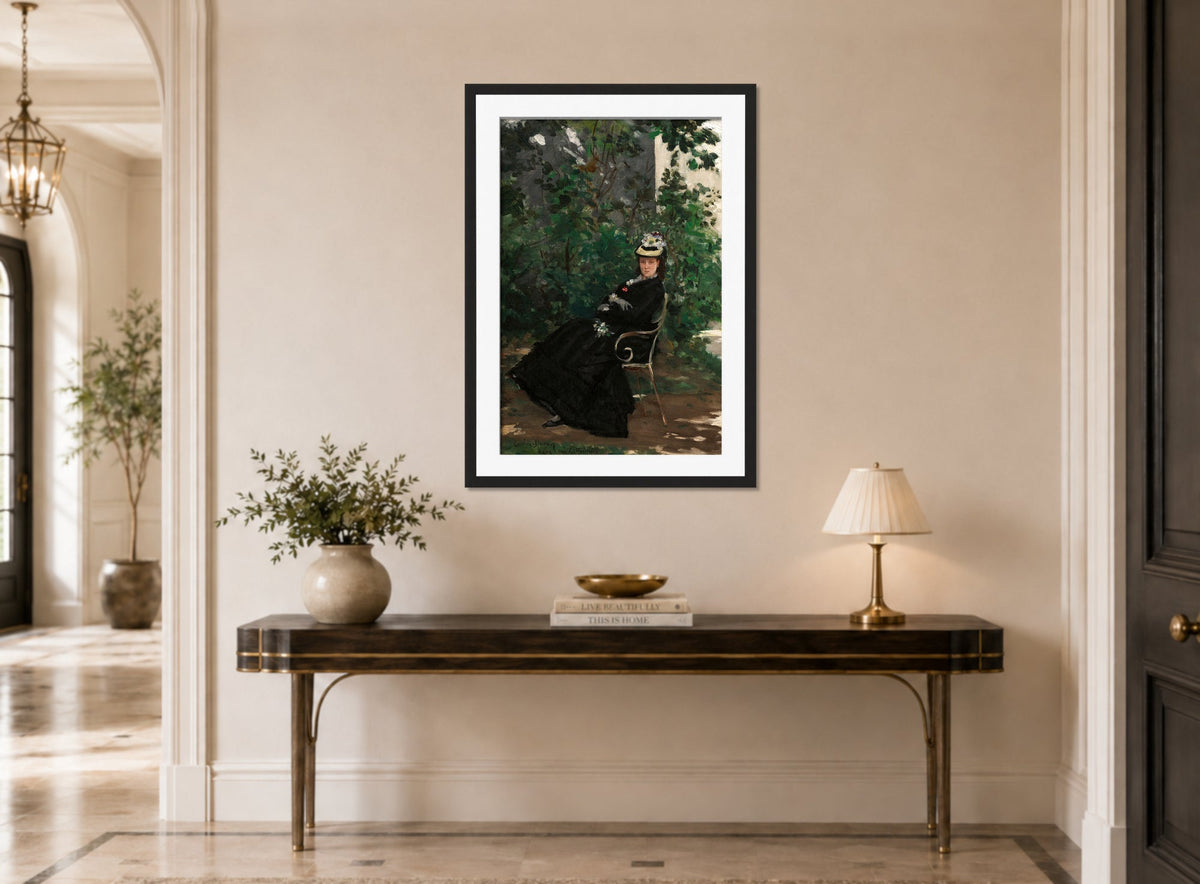 Carolus-Duran Print, Portrait of Madame Alice Hoschedé (between 1872 and 1878) — hallway