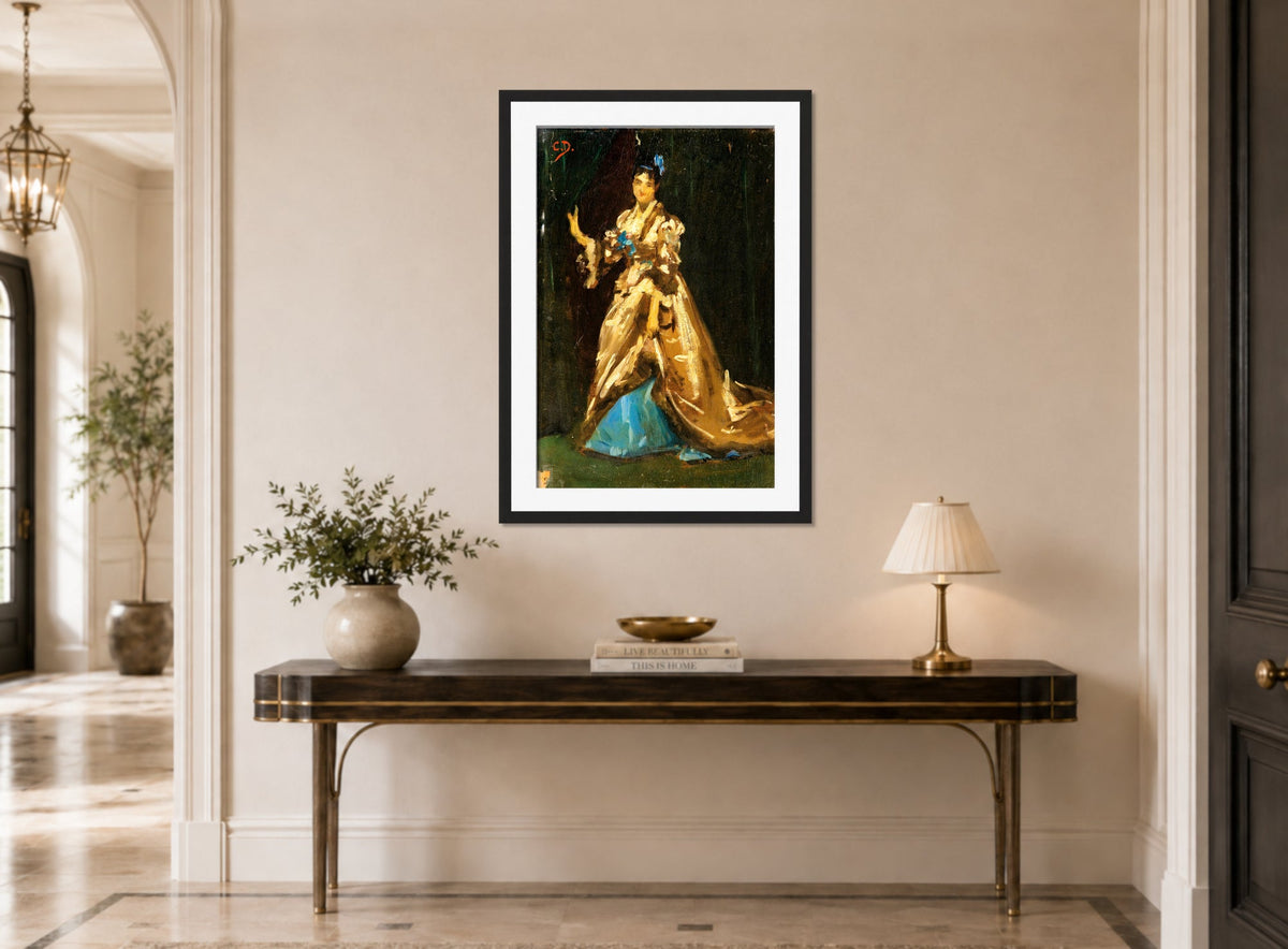 Carolus-Duran Print, Sketch for the Portrait of Mrs Feydeau — hallway