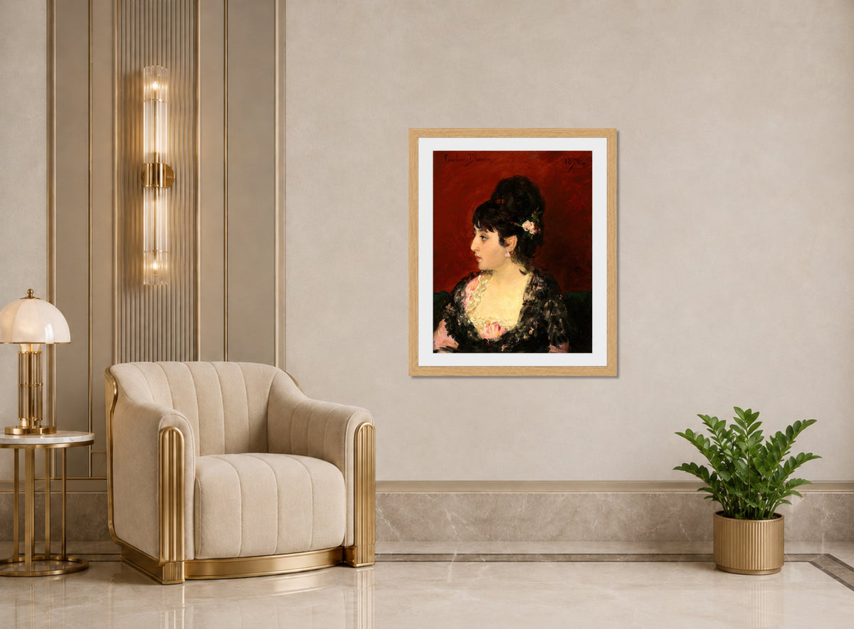 Carolus-Duran Print, Spanish Woman (1876) — art deco roomset