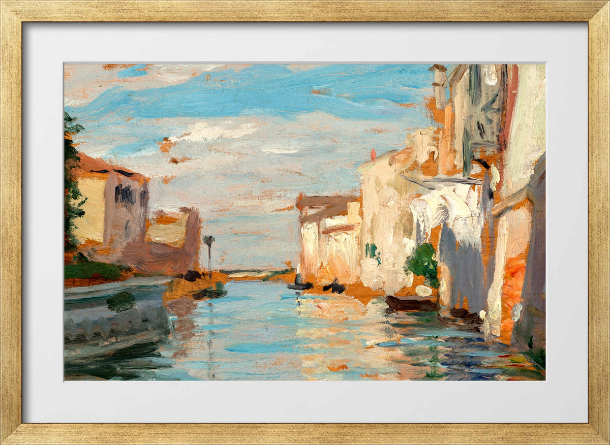 Carolus-Duran Print, View of Venice (circa 1865–1869) — gold frame