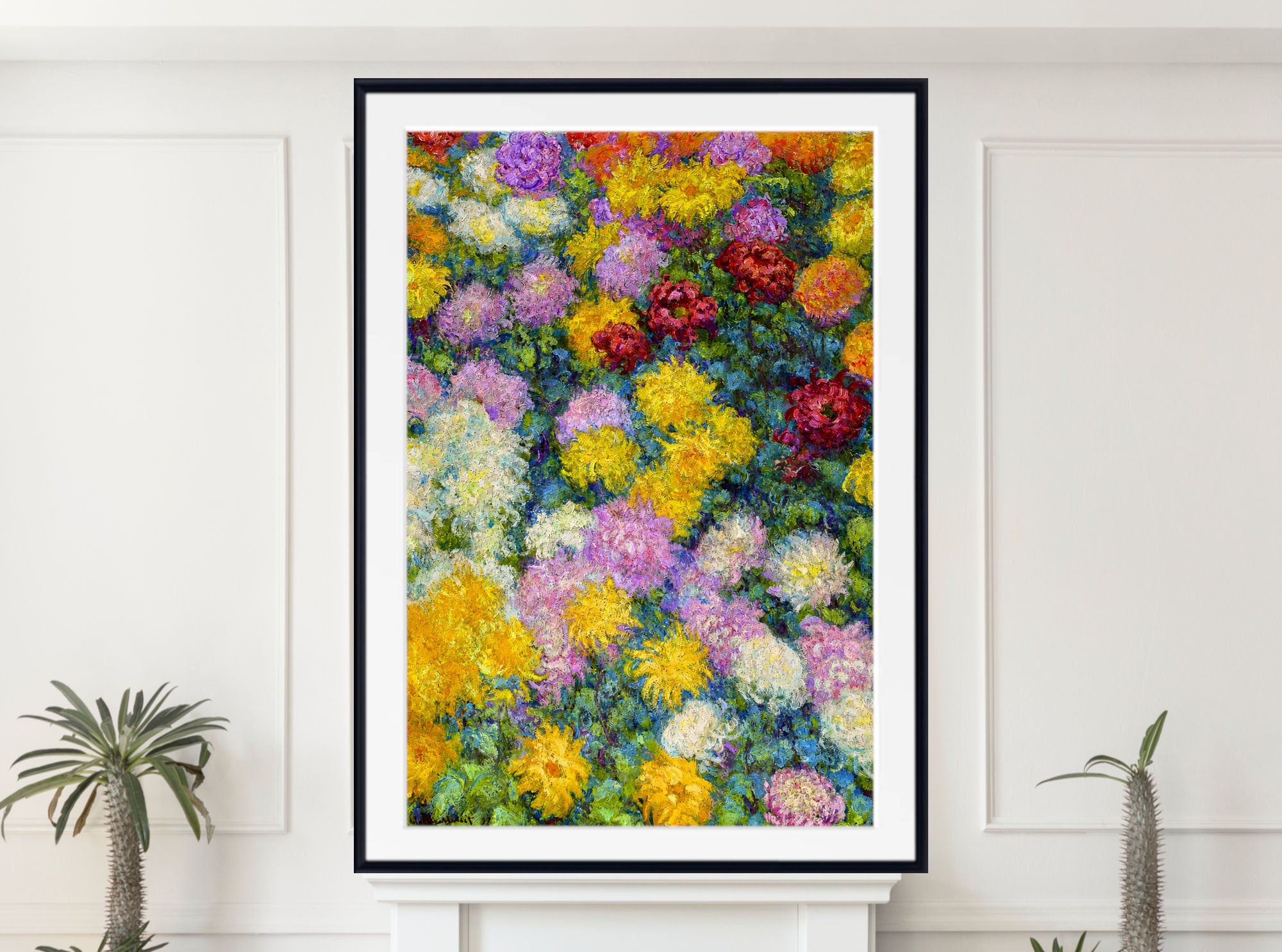 Claude Monet Print, Chrysanthemums (1897)