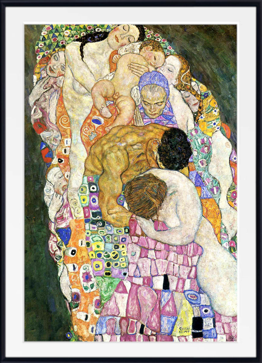 Gustav Klimt Fine Art Print, Death and Life