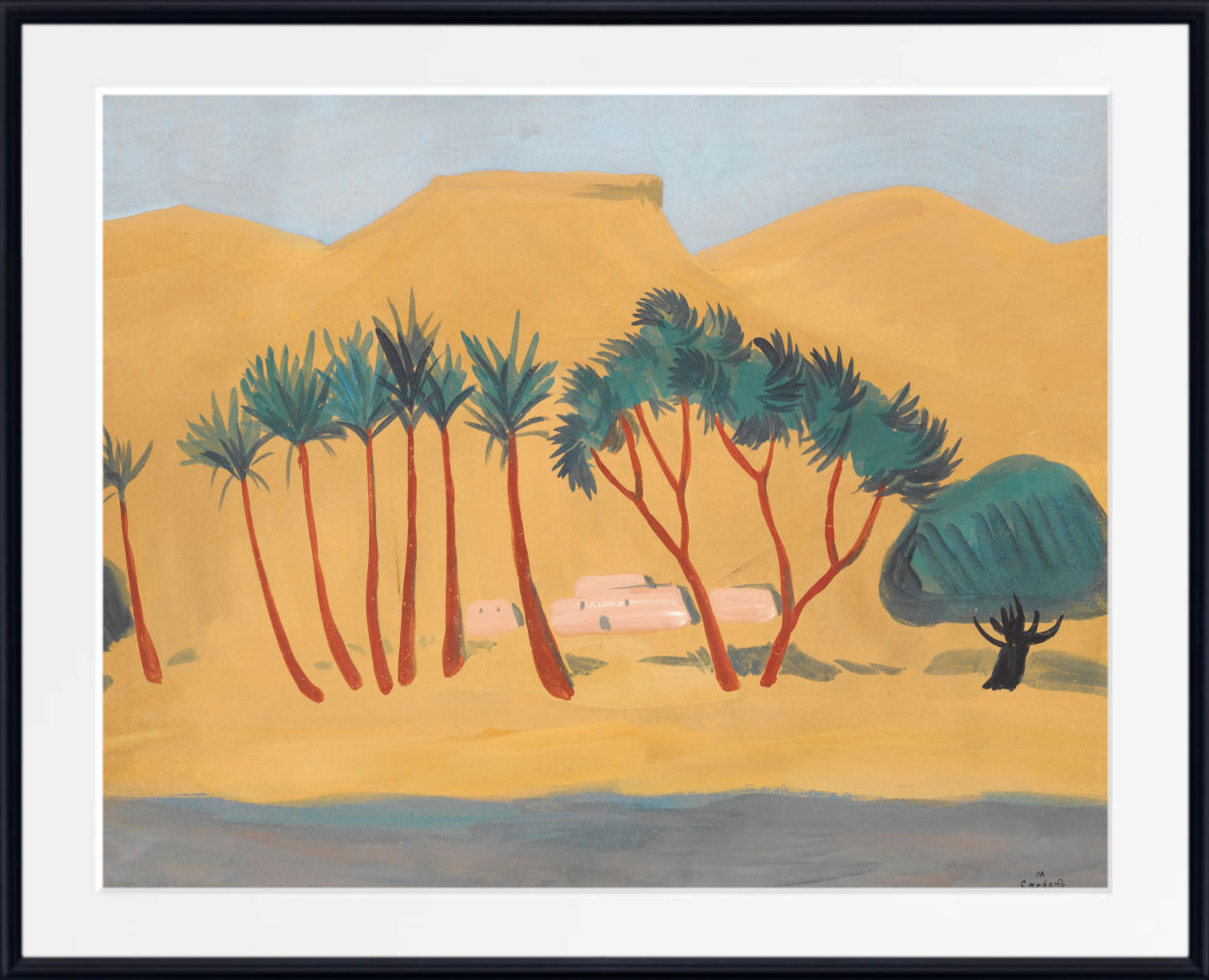 Martiros Sarian Desert oasis Print
