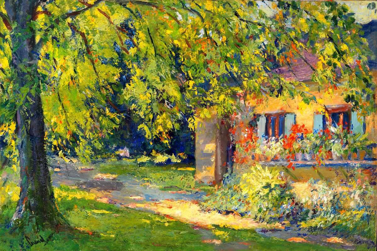 Edward Cucuel Print, Frühlingsgarten in Starnberg (1920) as an unframed print