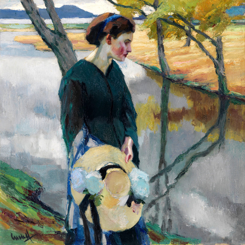 Edward Cucuel Print, Spätsommer (1911) as an unframed print