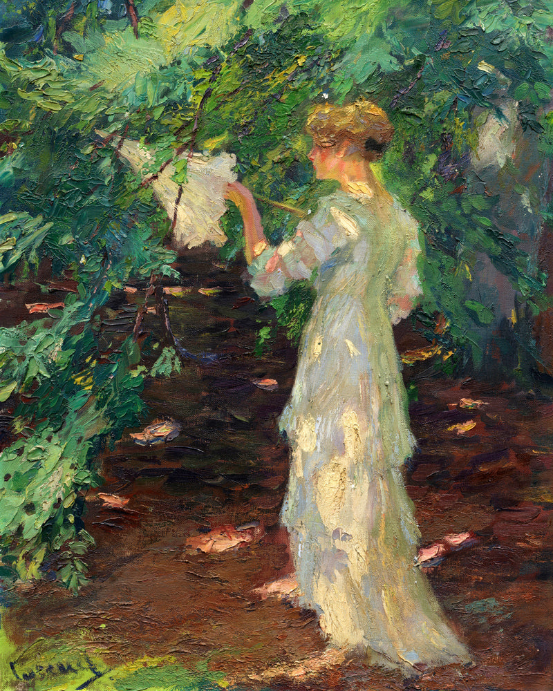 Edward Cucuel Print, Waldschatten (1910-20) as an unframed print