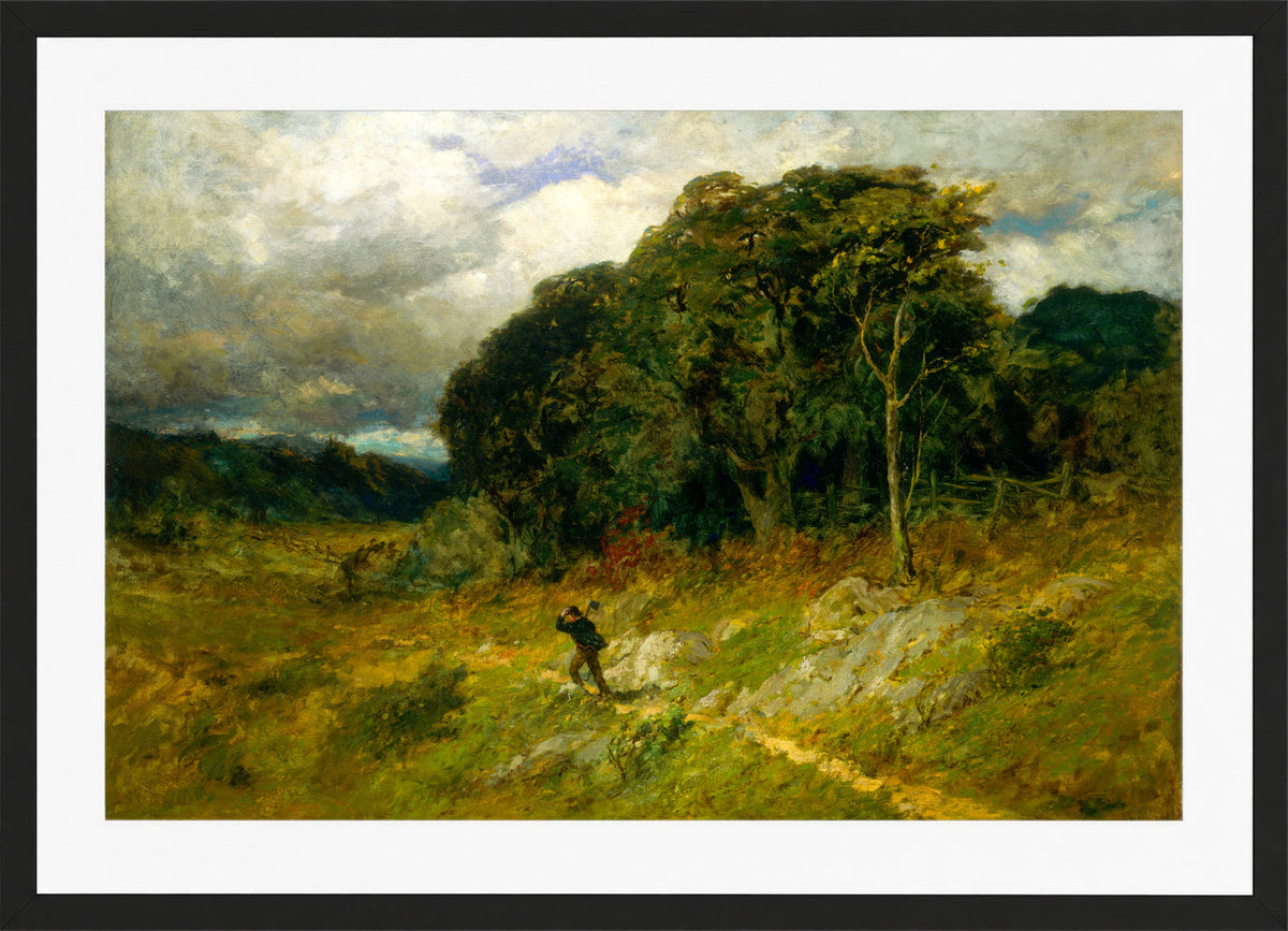 Edward Mitchell Bannister Print, Approaching Storm (1886) — black frame
