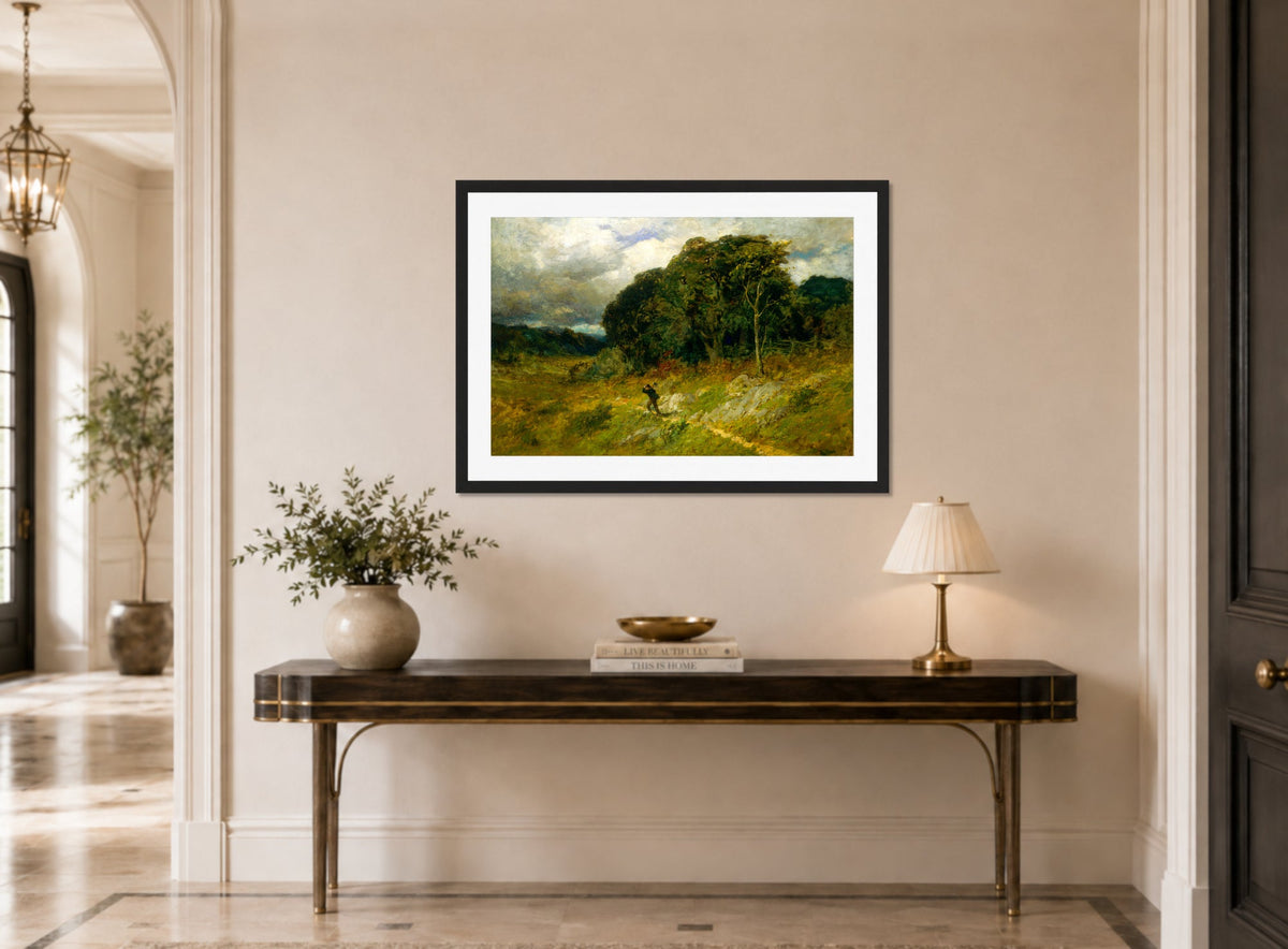 Edward Mitchell Bannister Print, Approaching Storm (1886) — hallway