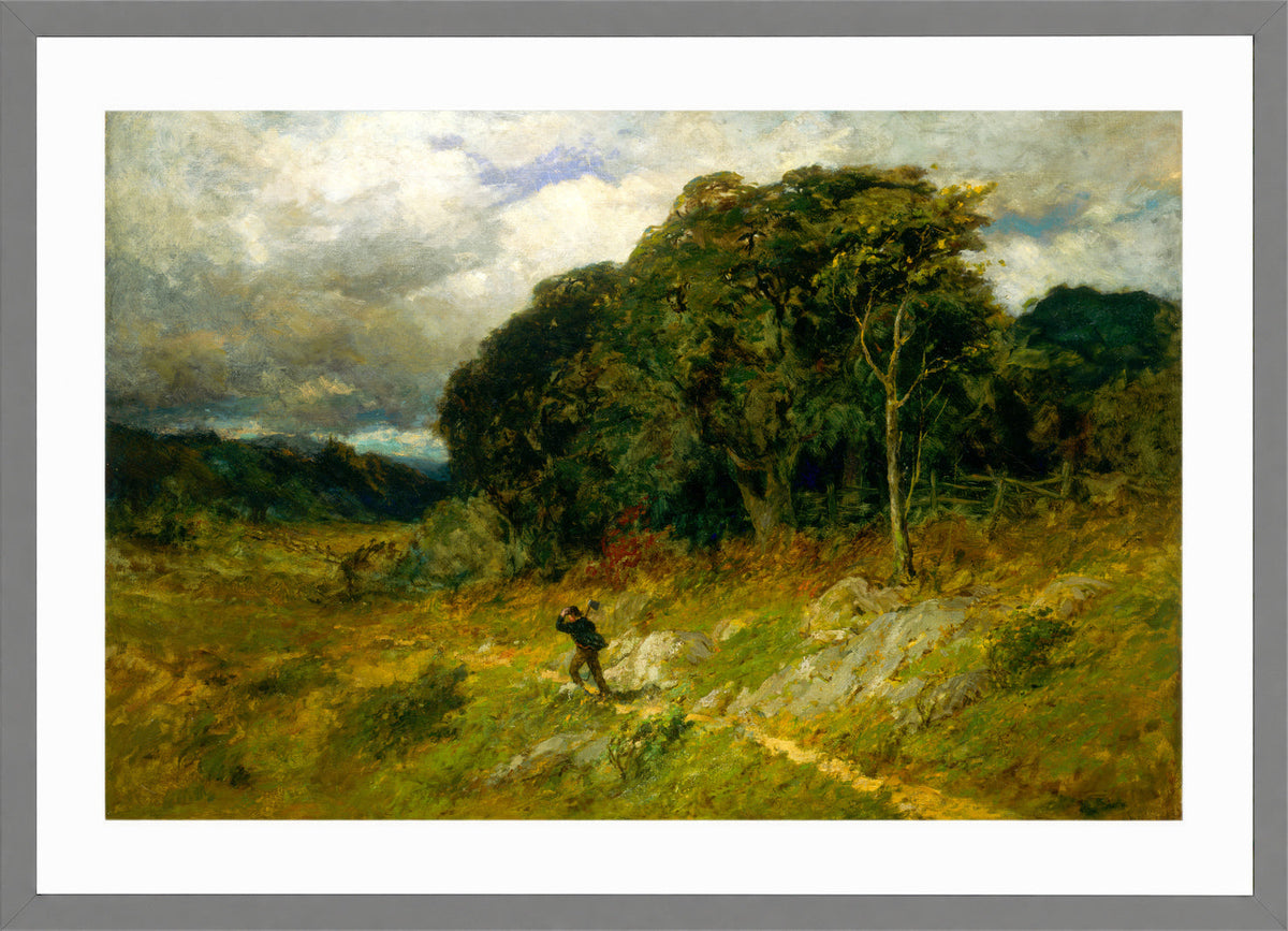 Edward Mitchell Bannister Print, Approaching Storm (1886) — light grey frame