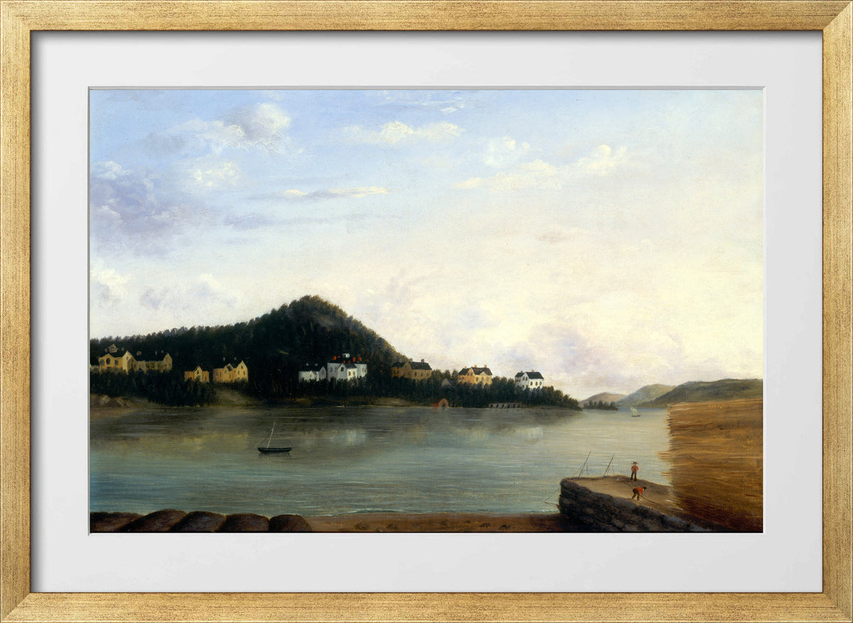 Edward Mitchell Bannister Print, Dorchester (1856) β gold frame