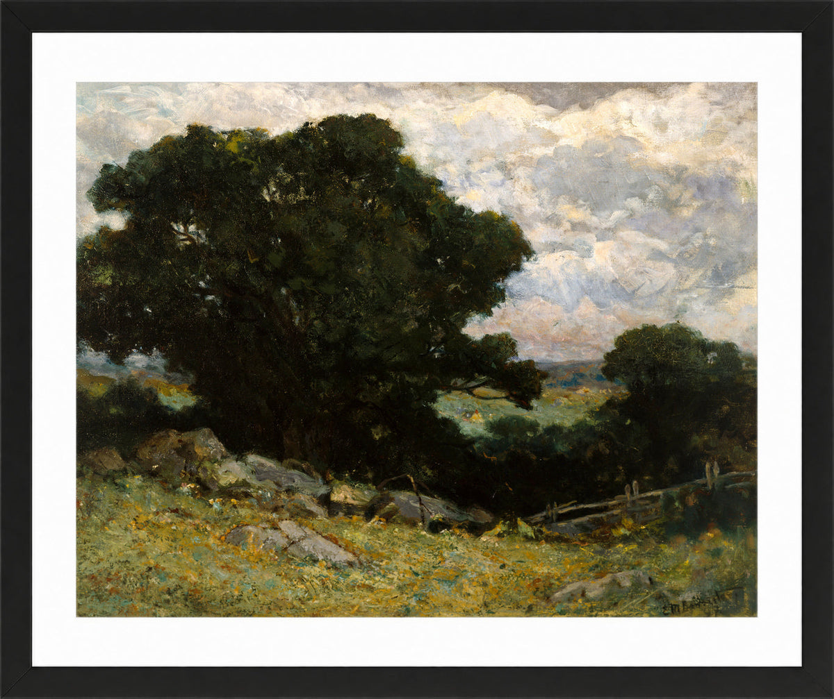 Edward Mitchell Bannister Print, Landscape — black frame