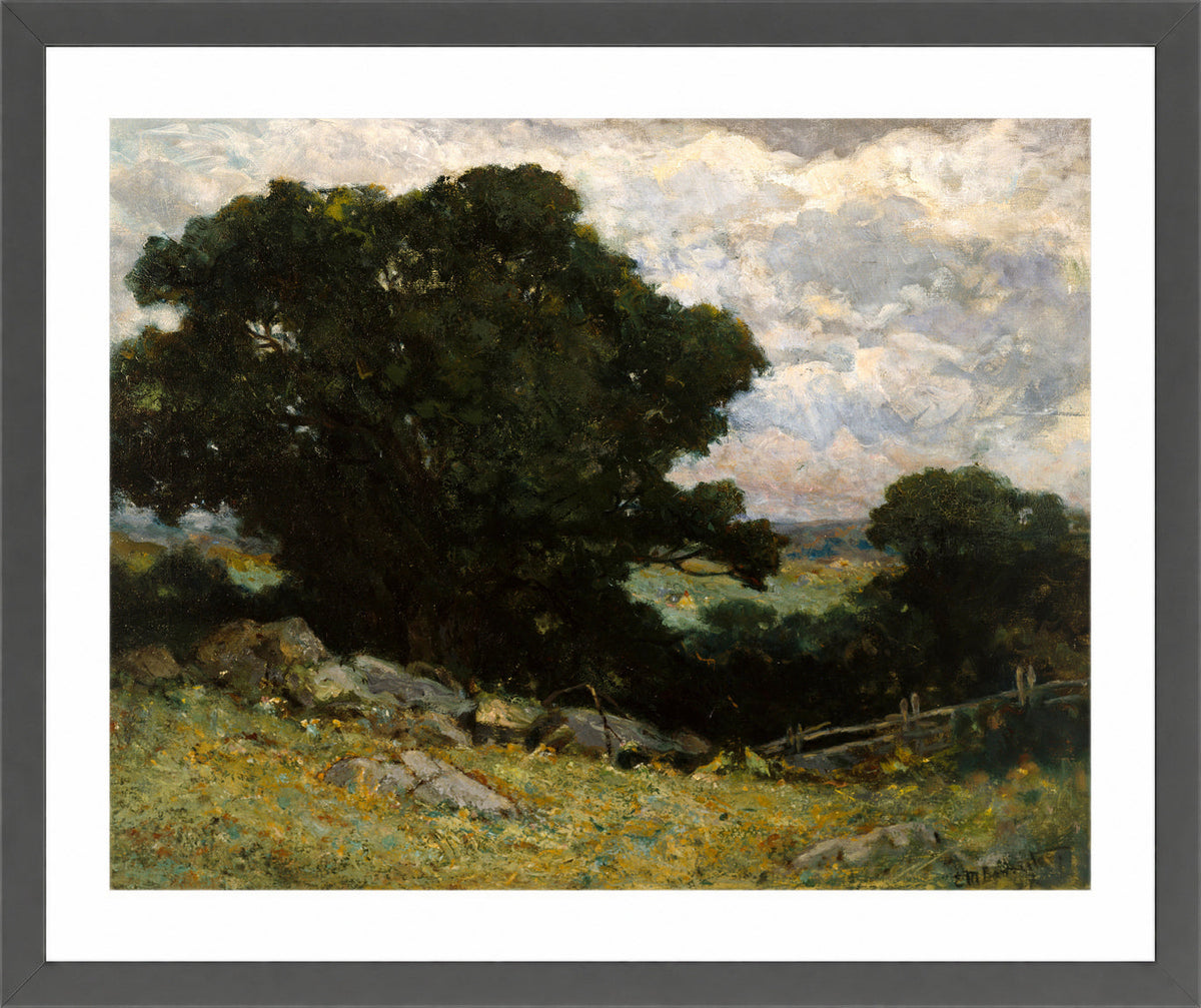 Edward Mitchell Bannister Print, Landscape — dark grey frame