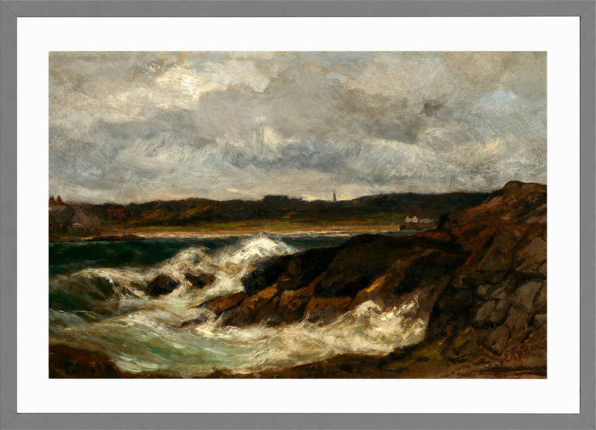 Edward Mitchell Bannister Print, Newport (1877–1882) — light grey frame