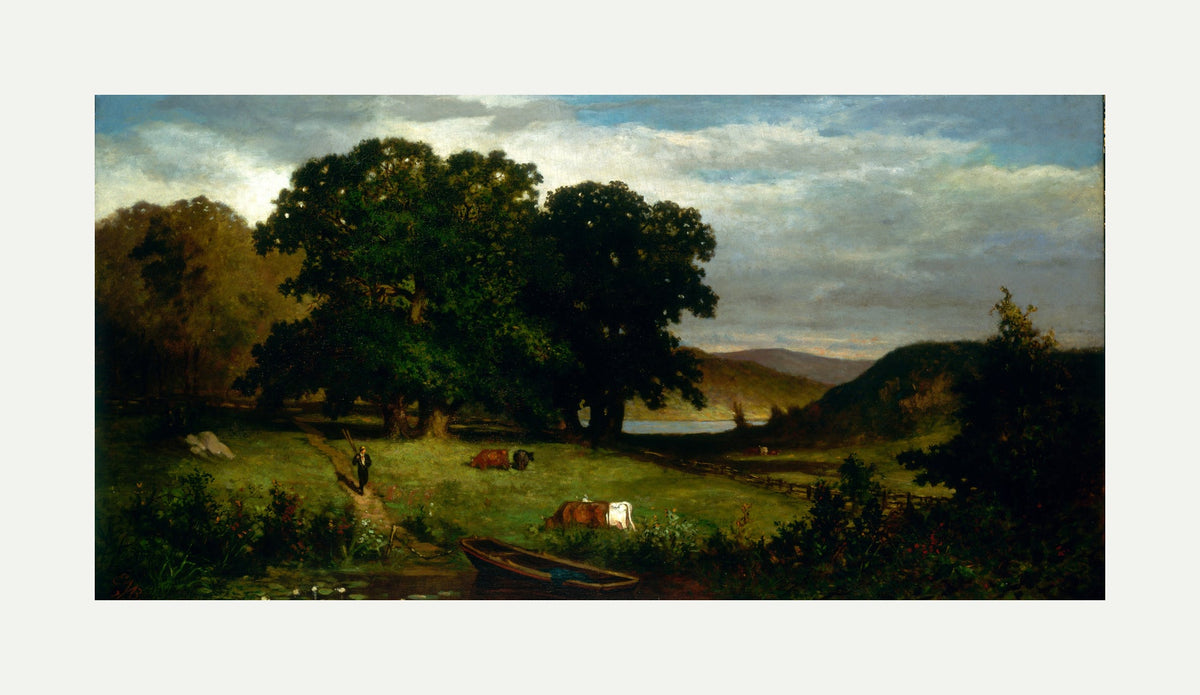 Edward Mitchell Bannister Print, Oak Trees (1876) β rolled canvas