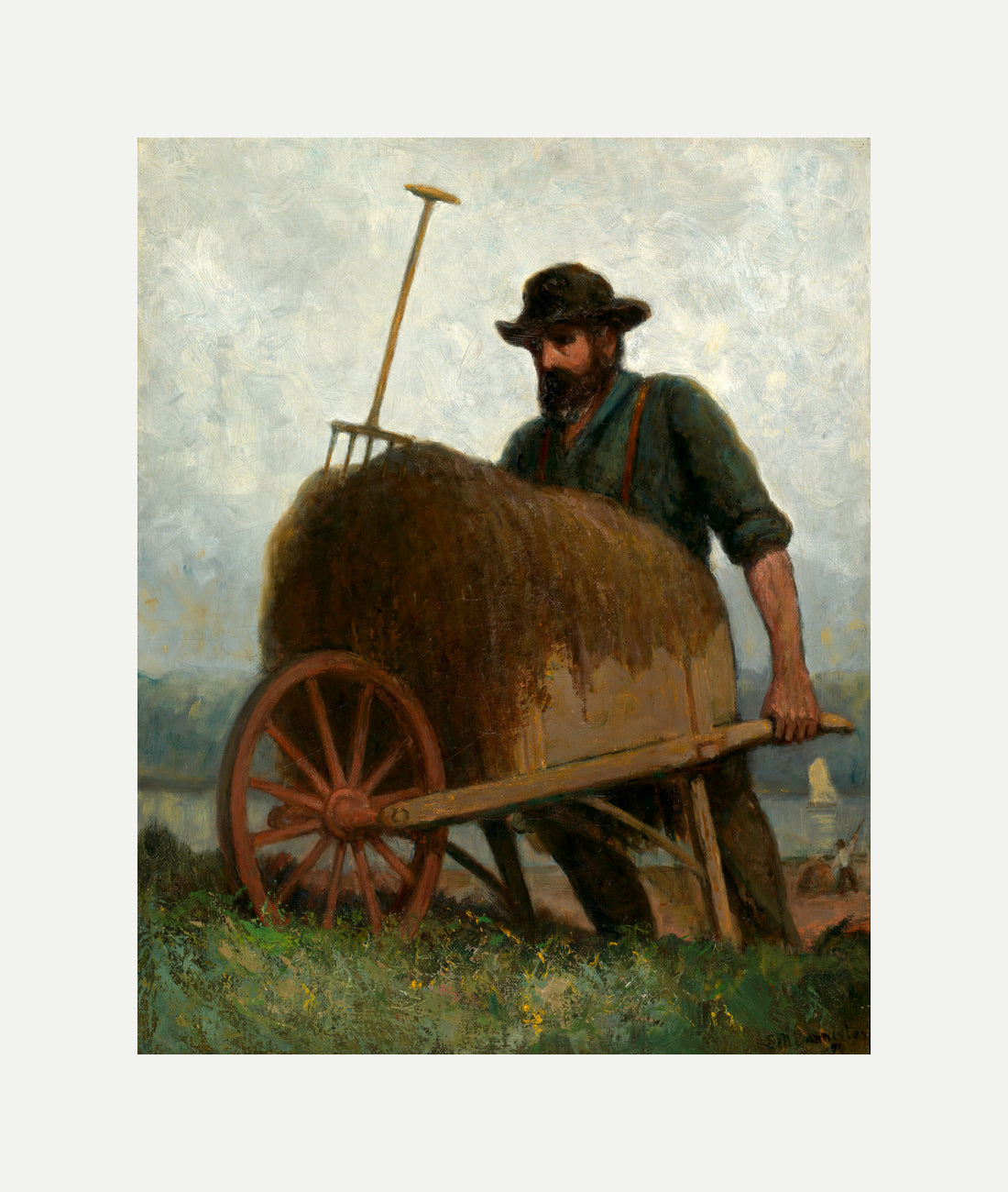 Edward Mitchell Bannister Print, Seaweed Gatherers (1898) — rolled canvas