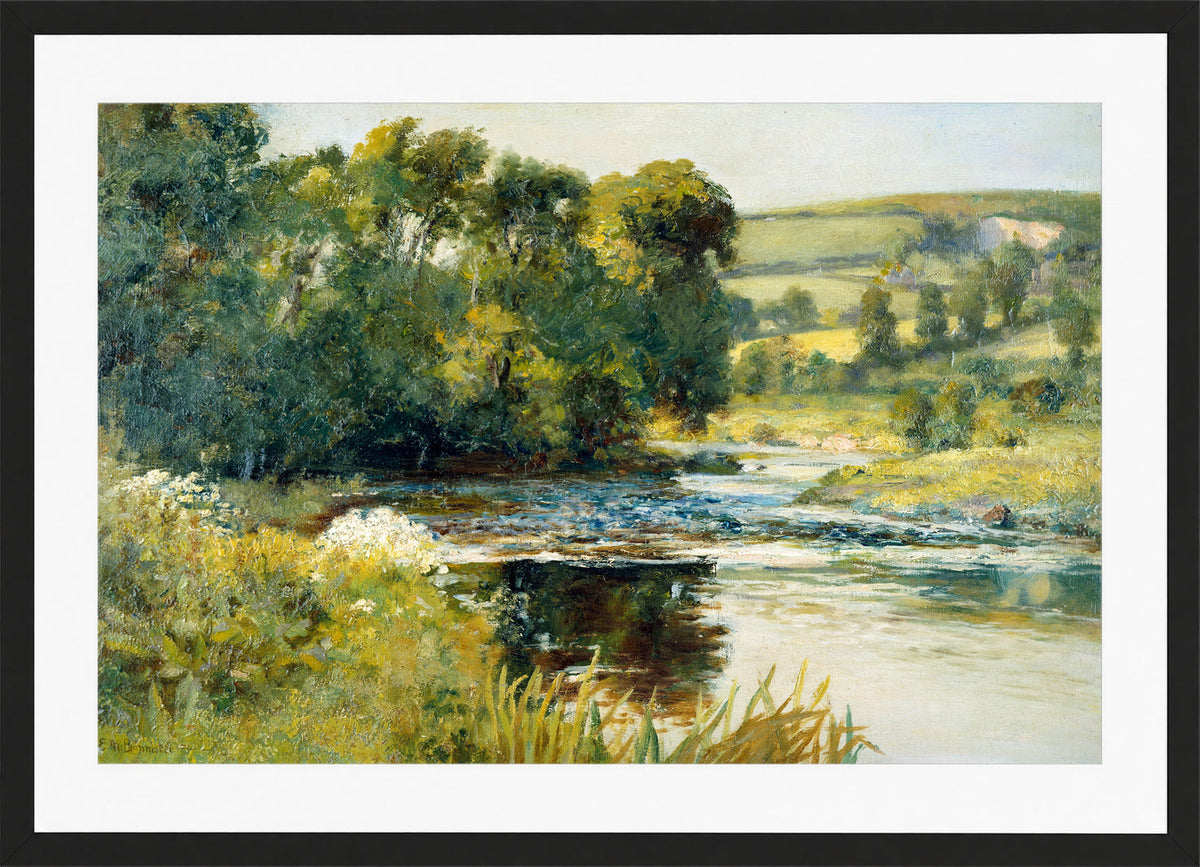 Edward Mitchell Bannister Print, Streamside — black frame