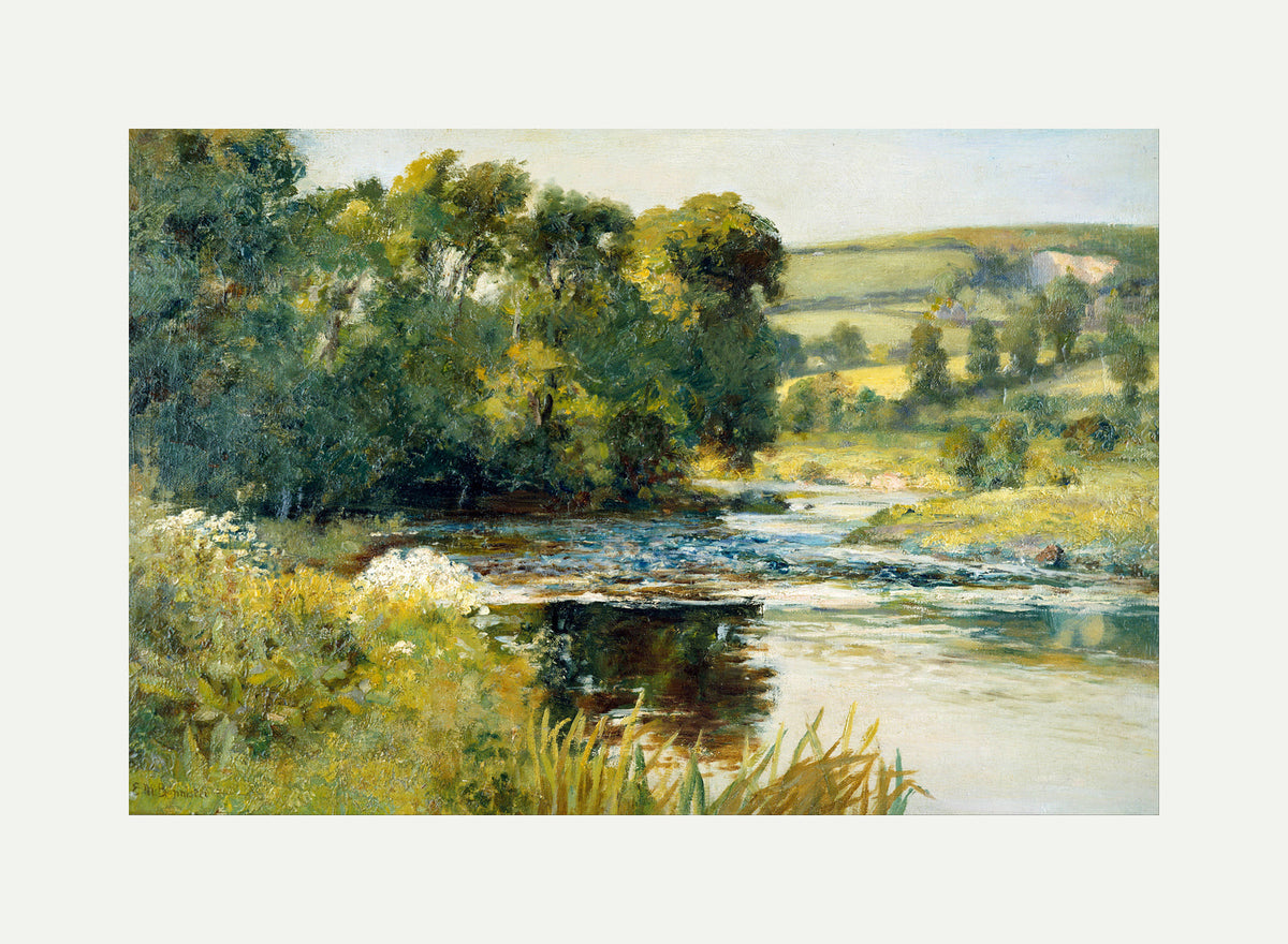 Edward Mitchell Bannister Print, Streamside — rolled canvas