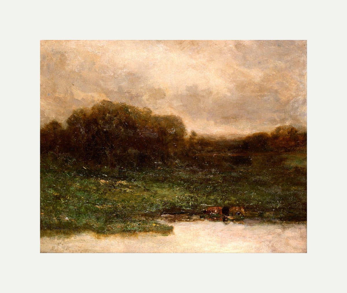 Edward Mitchell Bannister Print, Summer Twilight — rolled canvas