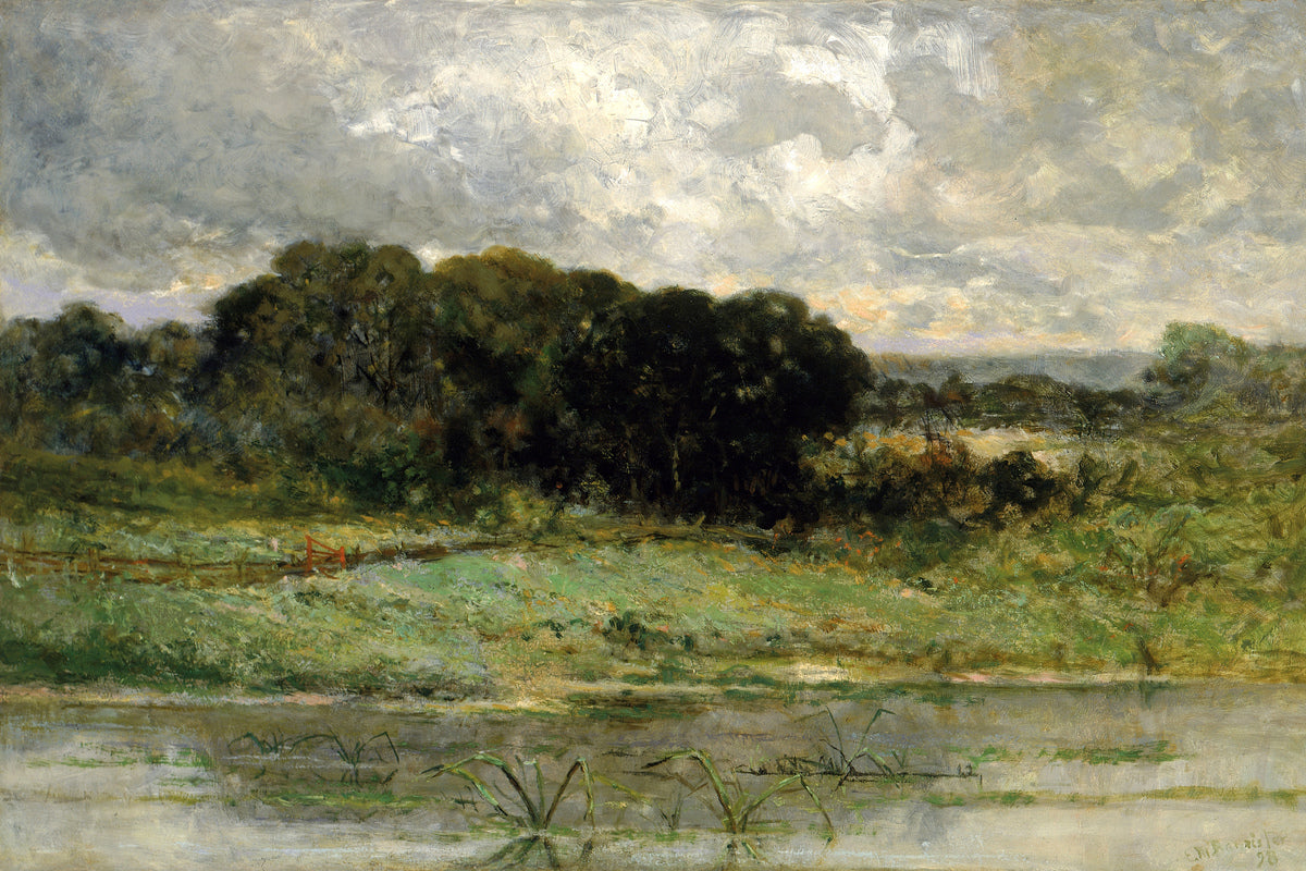Edward Mitchell Bannister Print, Swale Land (1898) — unframed