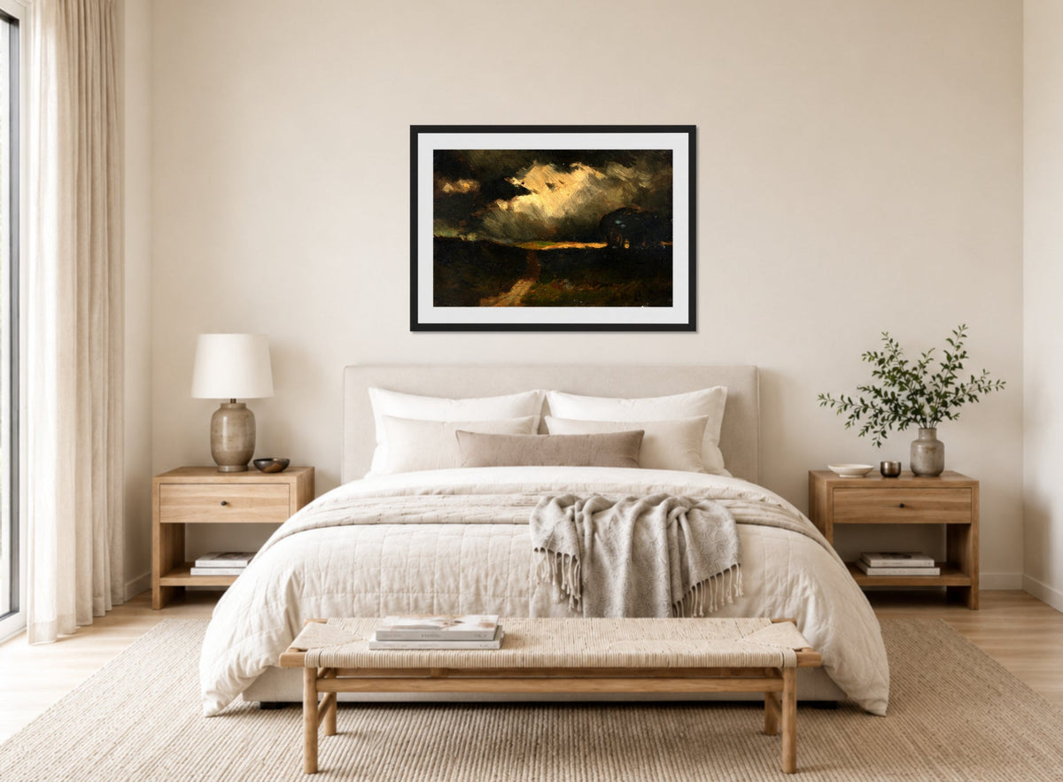 Edward Mitchell Bannister Print, The Storm (1881) — bedroom