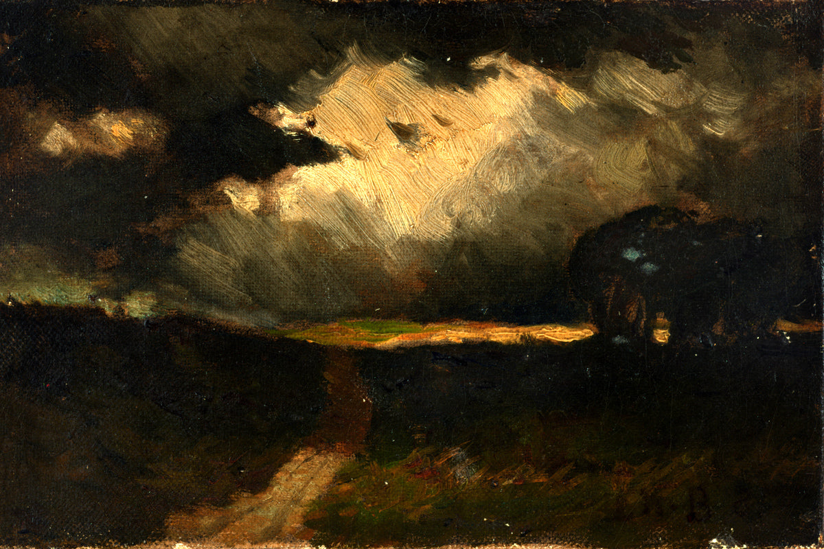 Edward Mitchell Bannister Print, The Storm (1881) — unframed