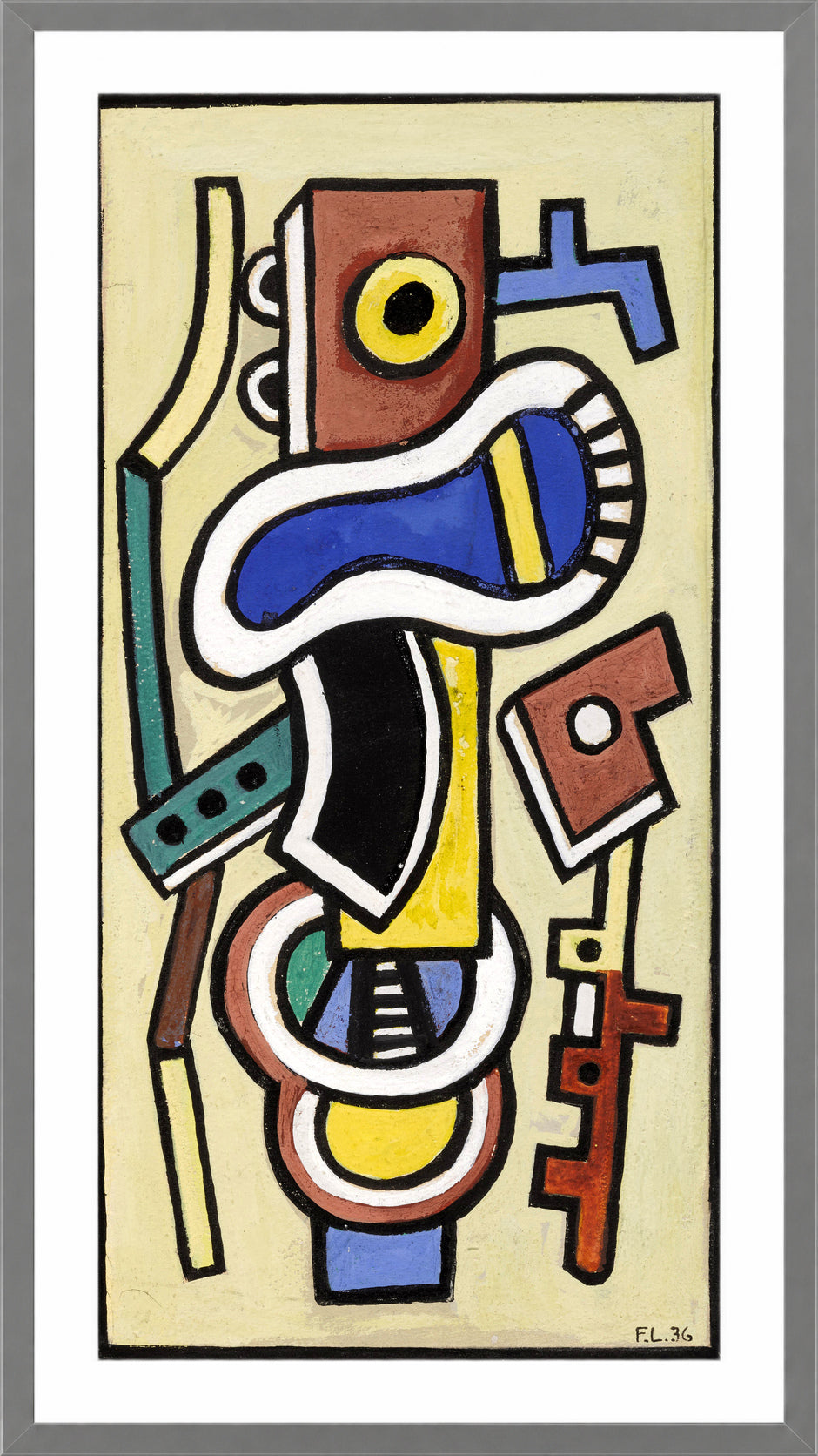 Fernand Léger, Abstraction — light grey frame