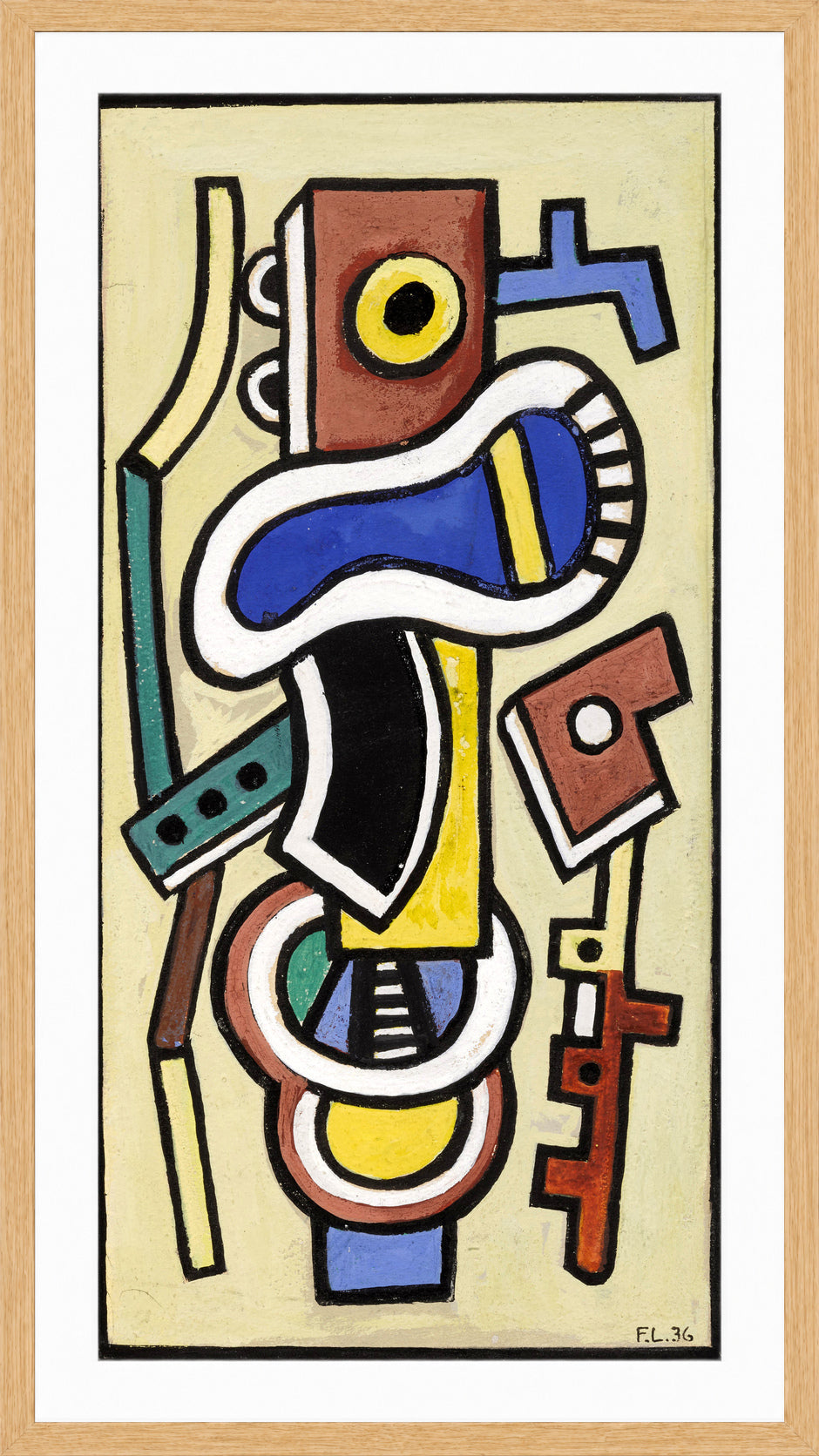 Fernand Léger, Abstraction — oak frame