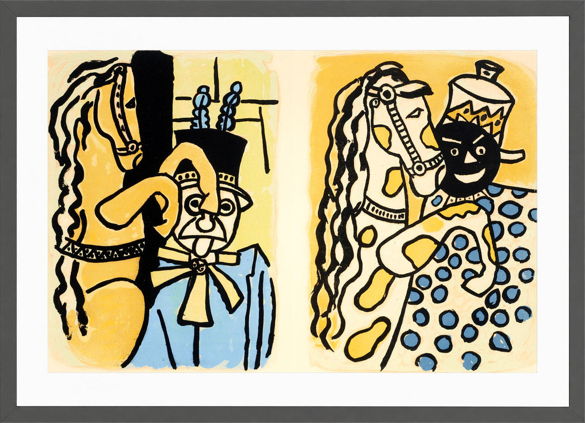 Fernand Léger, Cirque VI — dark grey frame