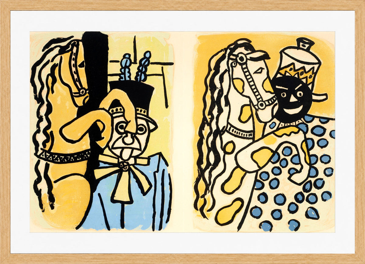 Fernand Léger, Cirque VI — oak frame