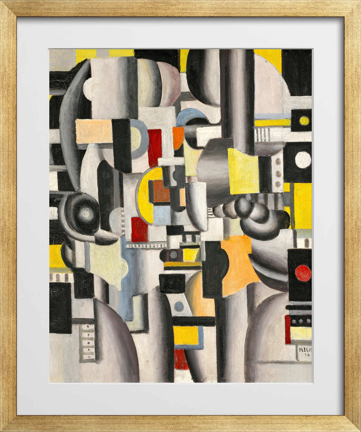 Fernand Léger, Composition — gold frame