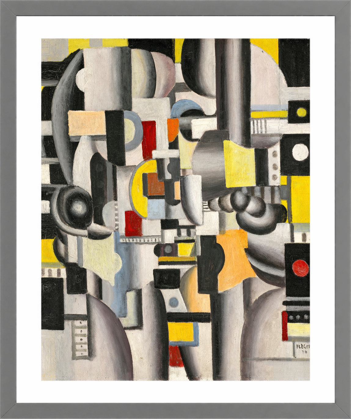 Fernand Léger, Composition — light grey frame