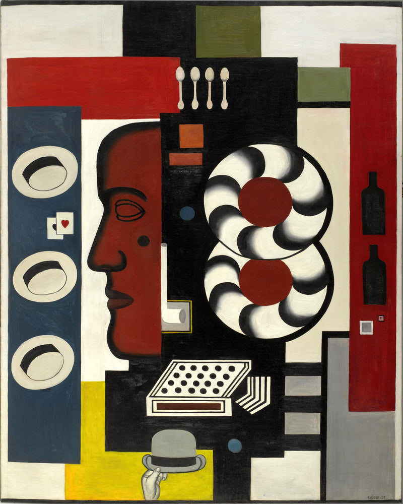 Fernand Léger, Composition à la main et aux chapeaux — unframed