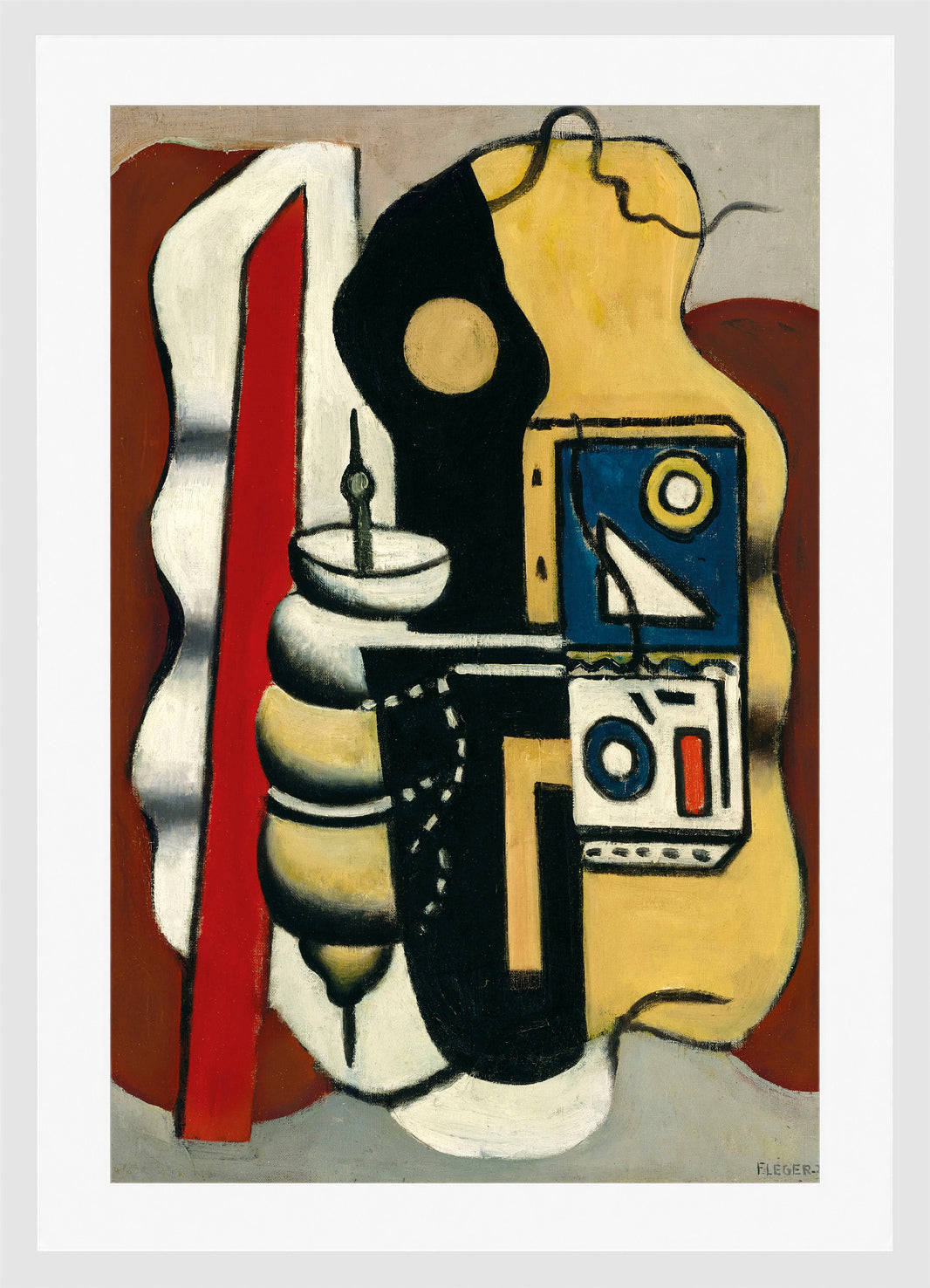 Fernand Léger, Composition à la toupie — white frame