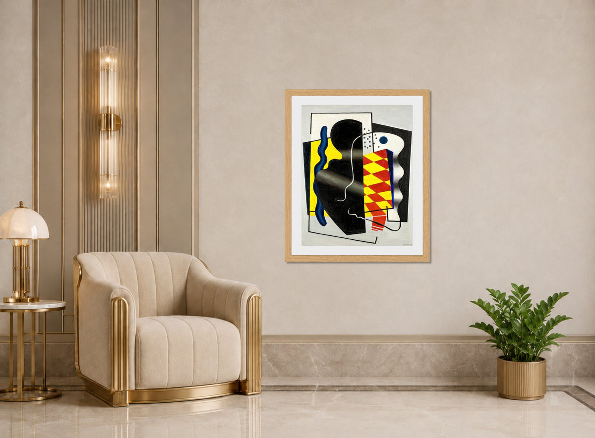 Fernand Léger, Composition au damier (Composition jaune et noir) — art deco roomset